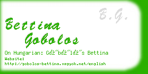 bettina gobolos business card